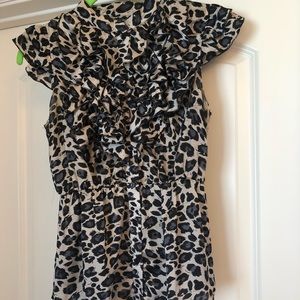 Leopard silky top